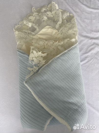 Конверт на выписку для мальчика тёплый