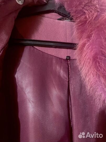 Пальто женское мех кролика