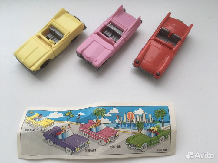 Игрушки из киндер сюрприза 90х годов