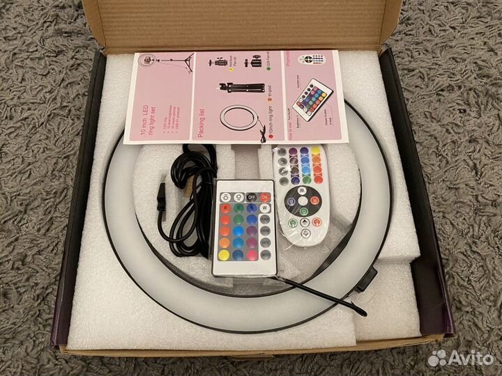 Кольцевая RGB лампа для видео