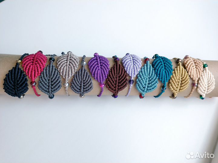 Серьги макраме