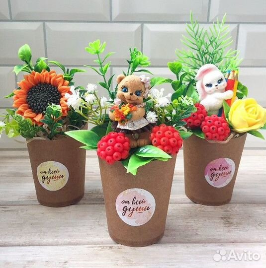 Мини букет из мыла 