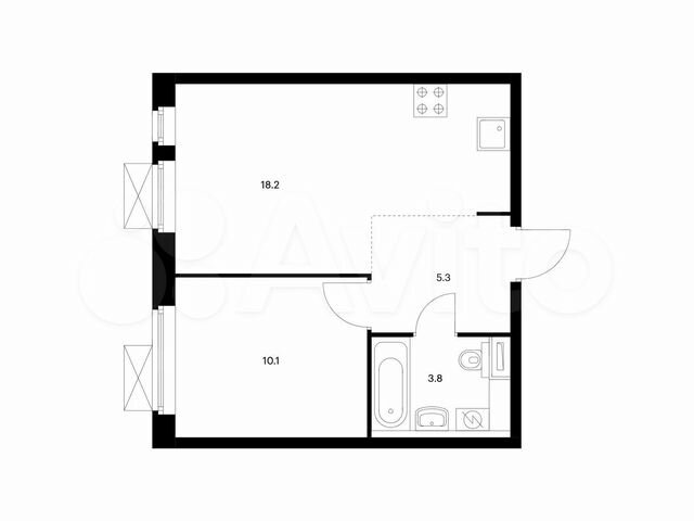 1-к. квартира, 37,4 м², 25/25 эт.