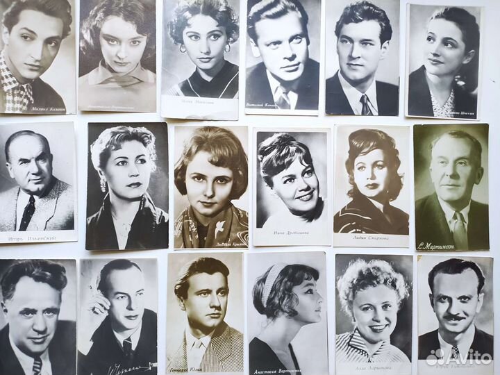 Артисты советского кино открытки