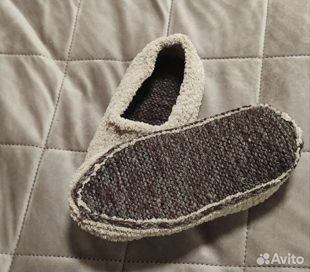 Тапочки домашние вязаные