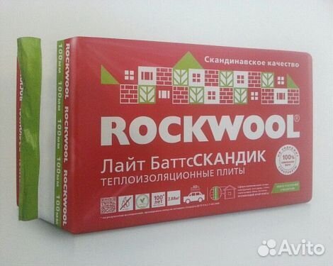 Базальтовая вата Rockwool Лайт Баттс Скандик