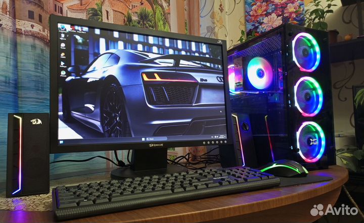 Новый Игровой Компьютер с монитором весь комплект