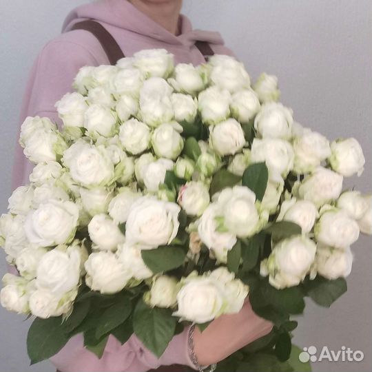 Кустовые пионовидные розы, доставка