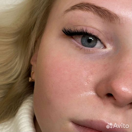 Окрашивание Бровей и наращивание ресниц