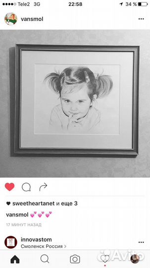 Портрет по фото на заказ