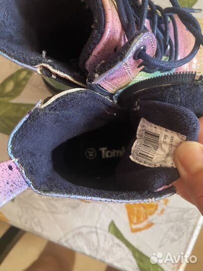 Ботинки демисезонные для девочки 24