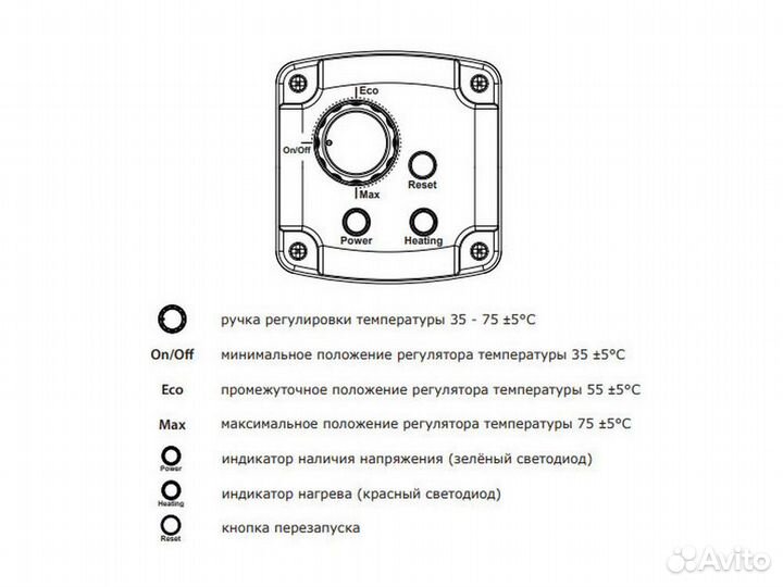 Тэн однофазный для бойлеров Termica ESH 3.0