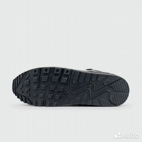 Кроссовки Nike Air Max 90 Mid Grey Black with Fur