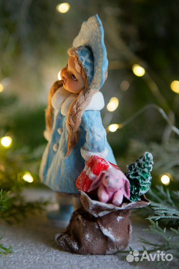 Ватная игрушка Снегурочка