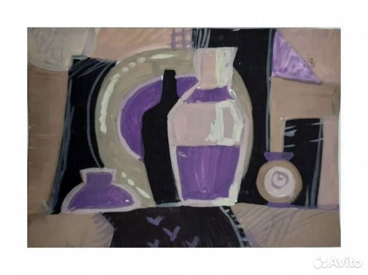 Натюрморт гуашь, бумага