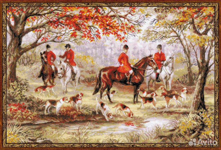 Картина вышитая крестом ручная работа