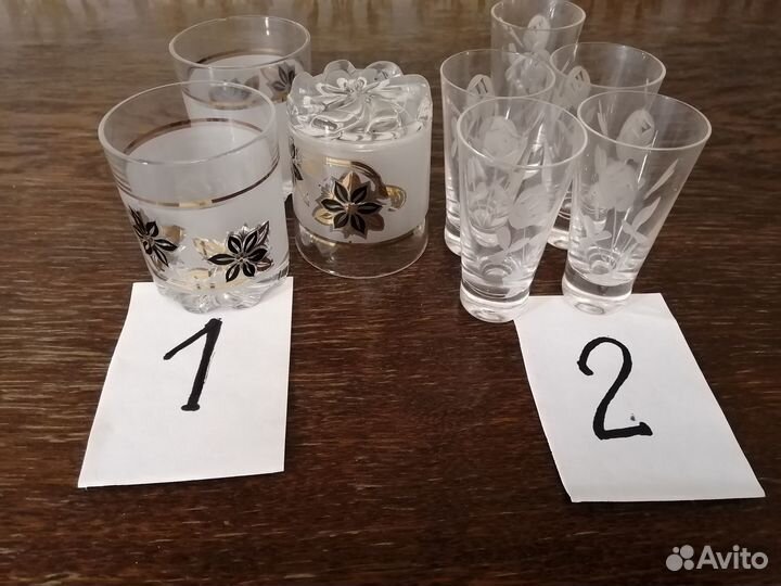 Бокалы, фужеры, рюмки СССР