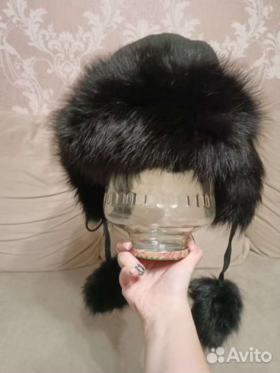 Шапка детская натуральная кожа