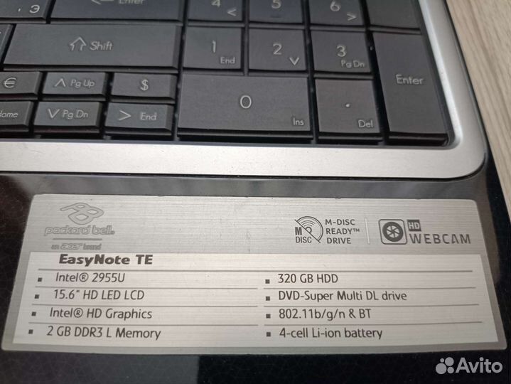 Ноутбук Acer Packard bell