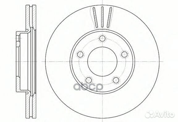 Диск торм. пер.вент.277,9x25 5 отв. mazda 3/5