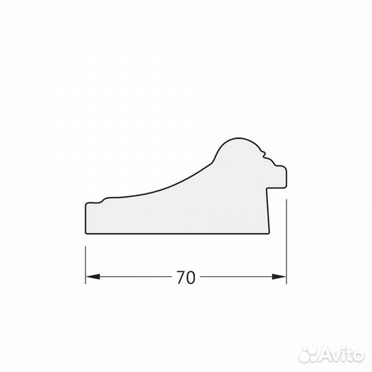 Зеркало Evoform, плетение золота, 70мм, BY7312