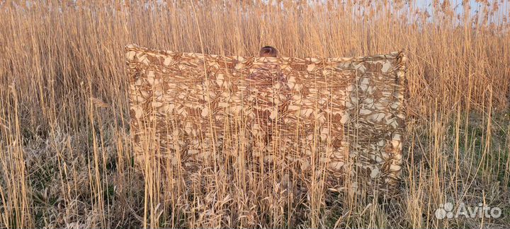Маскировочная сеть 3*1,5м. Цвета- камыш, лес