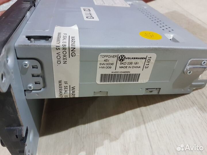 Штатная магнитола Volkswagen polo 2013