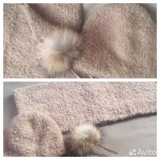 Шапка и снуд женский тёплый