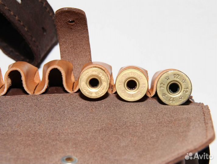 Кожаный ремень патронташ портупея 20к/16к/12к/7,62