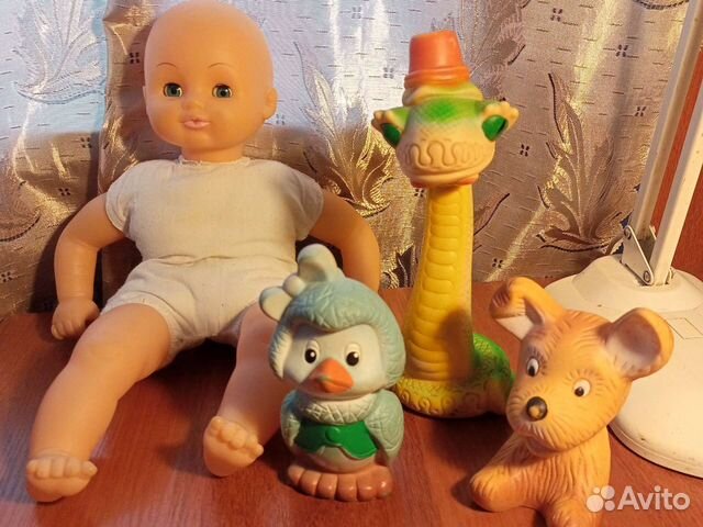 Резиновые игрушки из СССР Ворона Каркуша