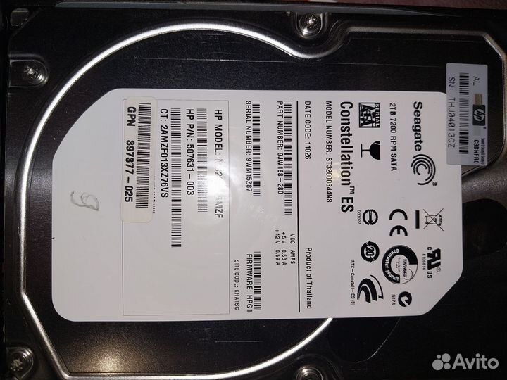 Жесткий диск 2 тб seagate constellation 7200rpm