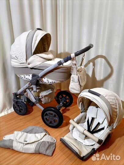 Коляска 2 в 1 Adamex Barletta/состояние отличное