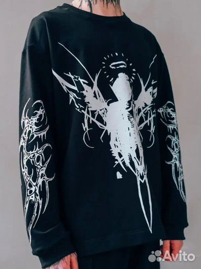 Лонгслив y2k гуль дрейн