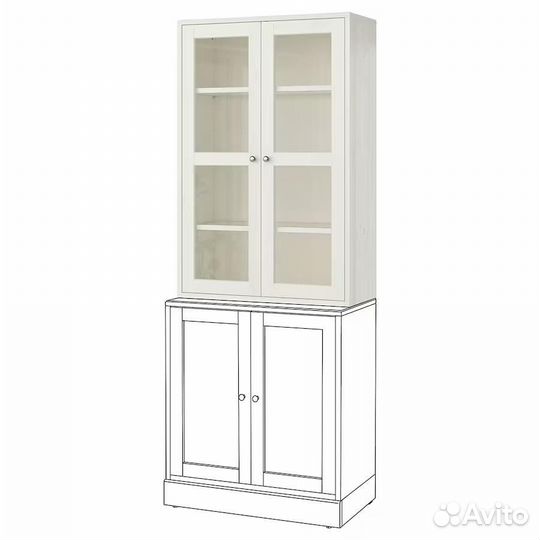 Havsta IKEA 303.886.36 Витрина (81х35х123) Белый