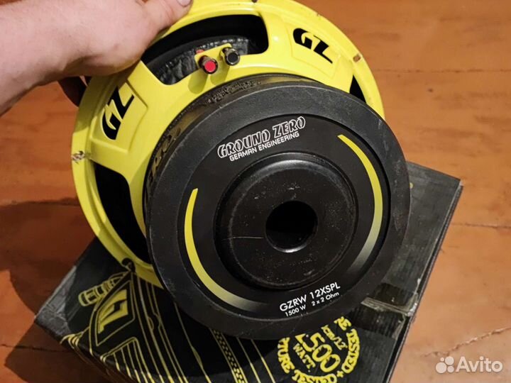 Сабвуфер ground zero girl 12xspl 1500w.2/2Ohm