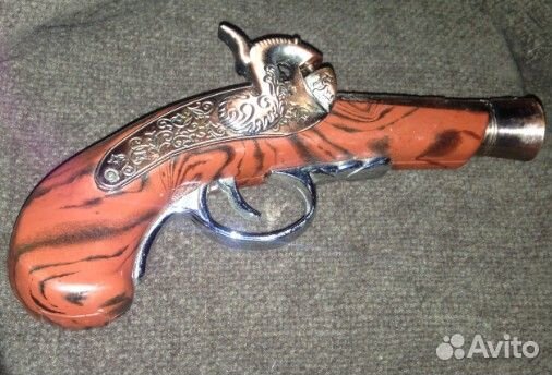 Зажигалка пьезо в стиле пистолета модель