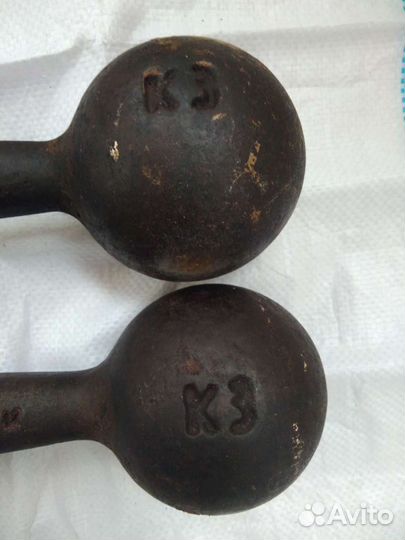 Гантеля 2кг и 2 шт по 6кг