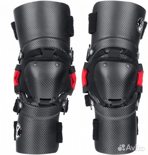 Yami customs Брейсы Коленные Карбоновые С Шарнирам