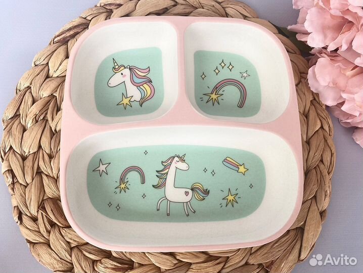 Тарелка детская секционная новая Kuchenland