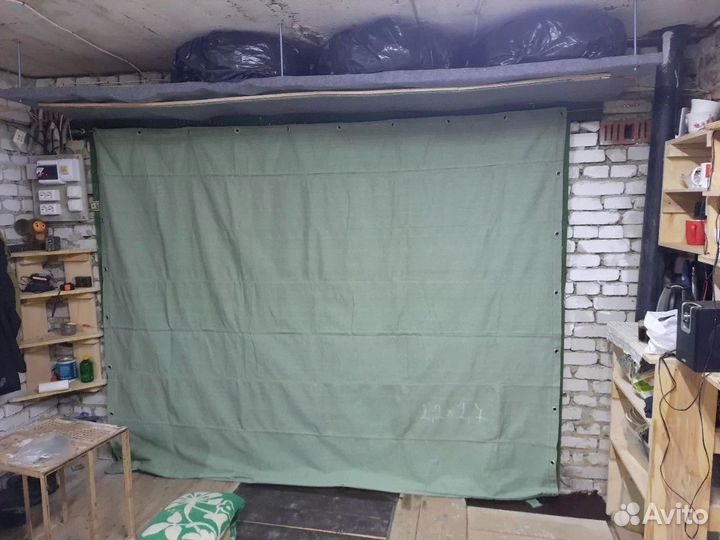 Брезентовая штора 2.5 х 2.5 400 грамм.м2 оп