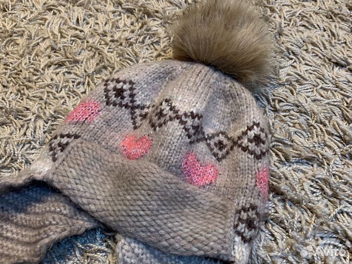 Шапка для девочки 9-11 лет зимняя