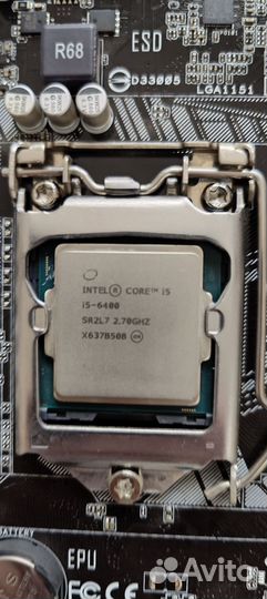 Материнская плата Asus h110mk + core i5 6400