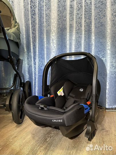 Коляска 3 в 1 Aroteam Cocoline (цвет шалфей)