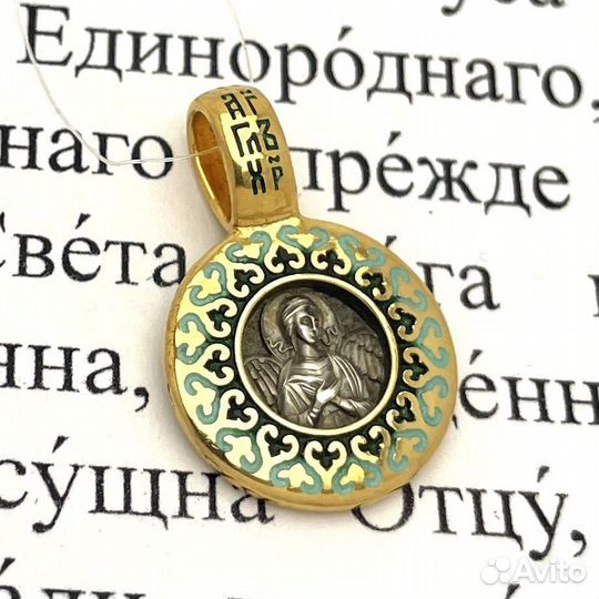 Серебряный Образок с Горячей Эмалью
