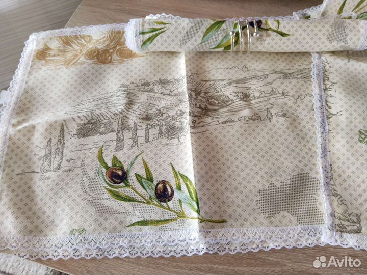 Салфетки сервировочные в комплекте с кольцами