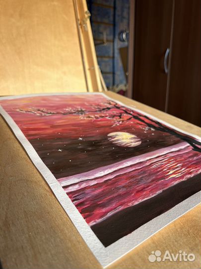 Картина «Ночь, море, свобода»