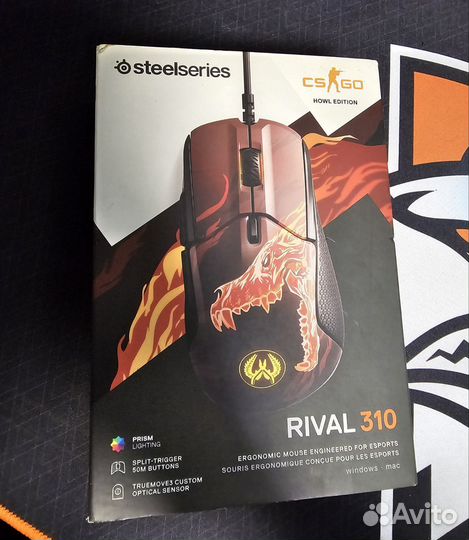 Игровая мышь steelseries rival 310 howl csgo