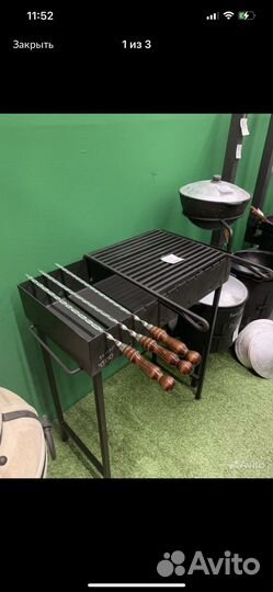 Мангал с кольцом под казан