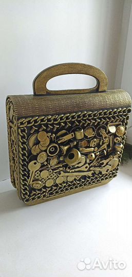 Новая большая деревянная шкатулка ручная работа