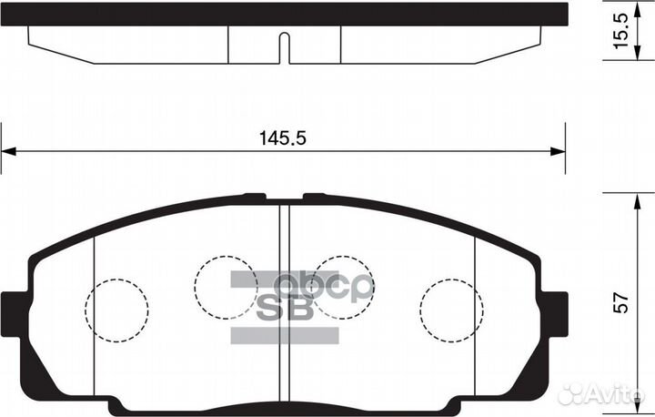 Колодки торм.пер. SP2077 Sangsin brake